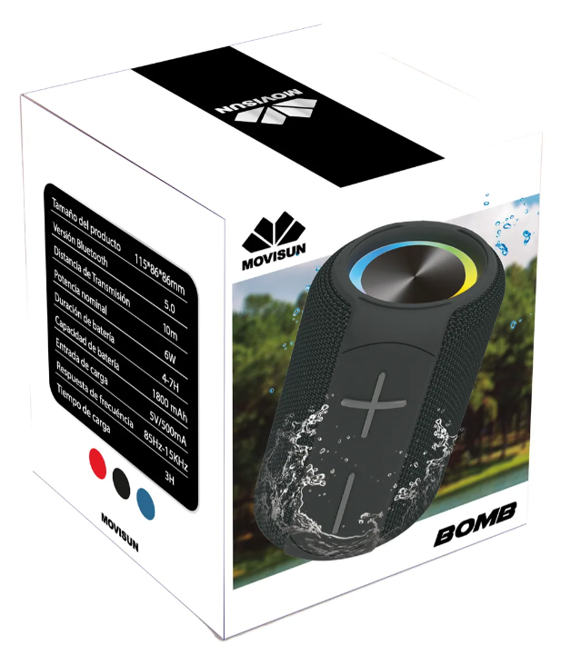 Miniatura 4 de Parlante Inalámbrico Movisun Bomb